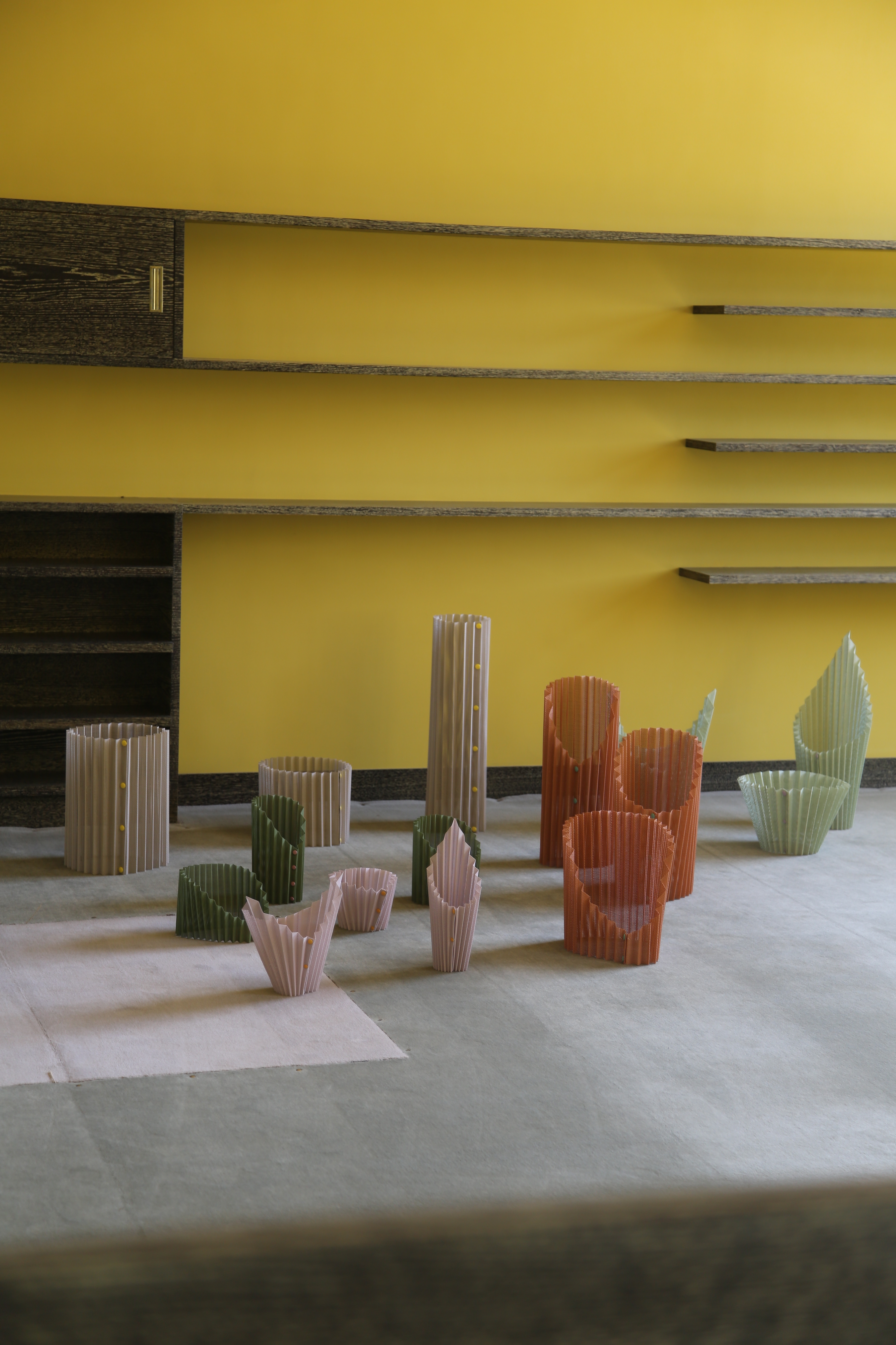  Juliette Berthonneau 3D weaving, textile, pleat, color & pattern design