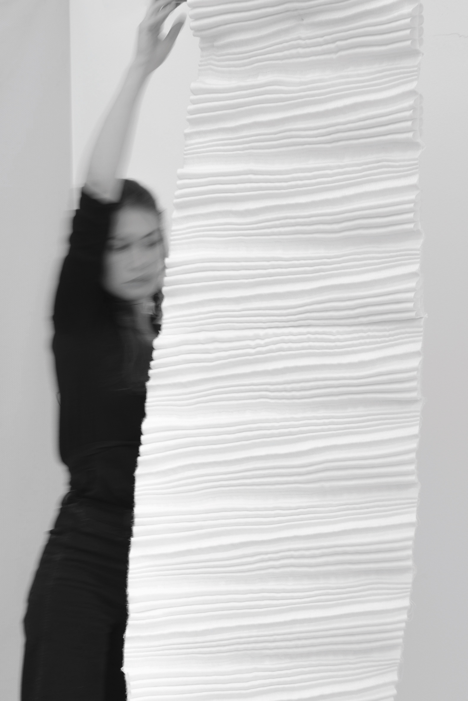  Juliette Berthonneau 3D weaving, textile, pleat, color & pattern design