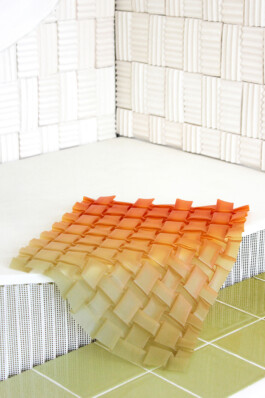  Juliette Berthonneau 3D weaving, textile, pleat, color & pattern design